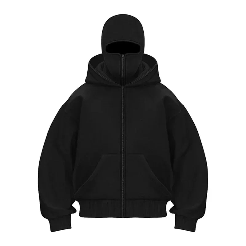 Masked Zipper Hoodie