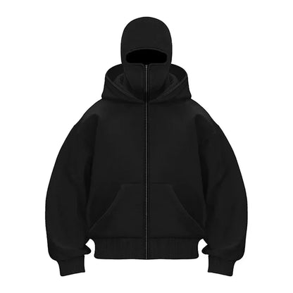 Masked Zipper Hoodie