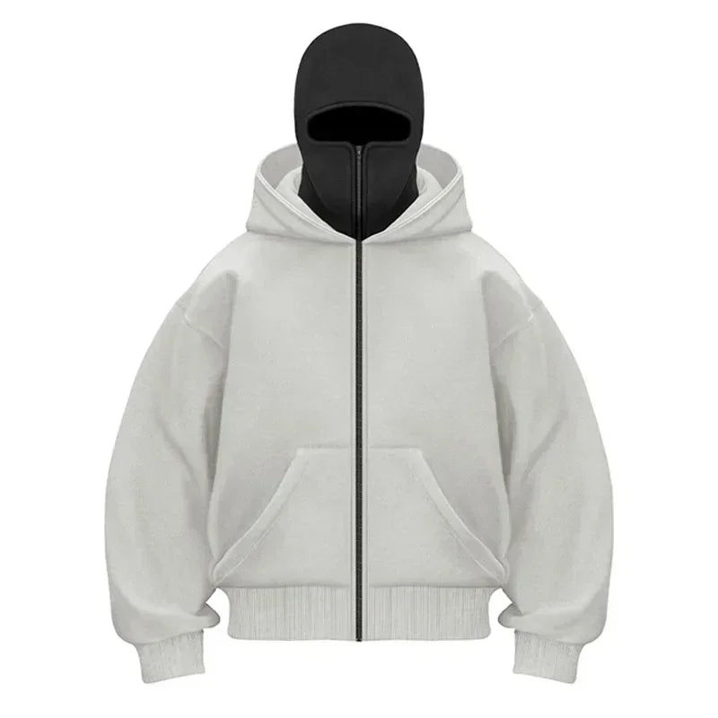 Masked Zipper Hoodie