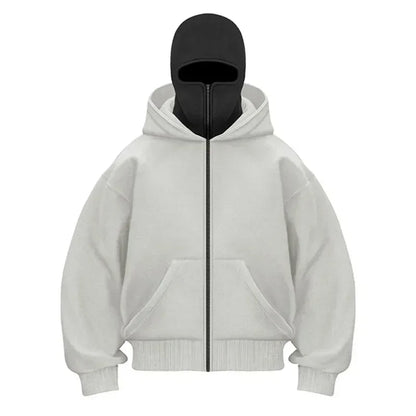 Masked Zipper Hoodie