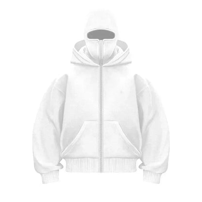 Masked Zipper Hoodie