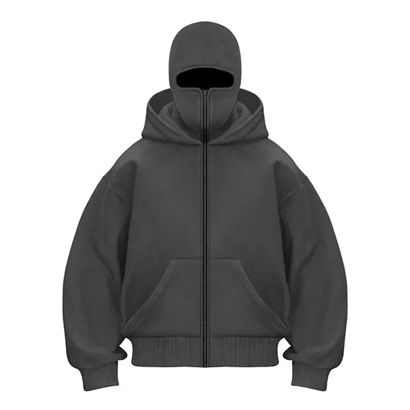 Masked Zipper Hoodie